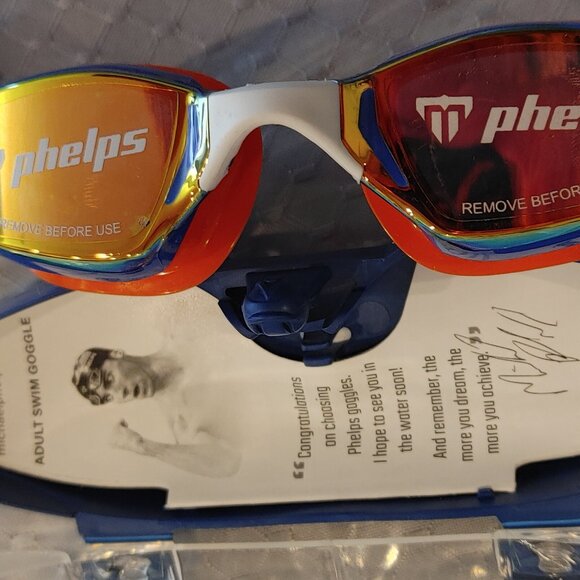 Michael Phelps Titanium Mirrored Goggles / Unisex - Picture 13 of 13